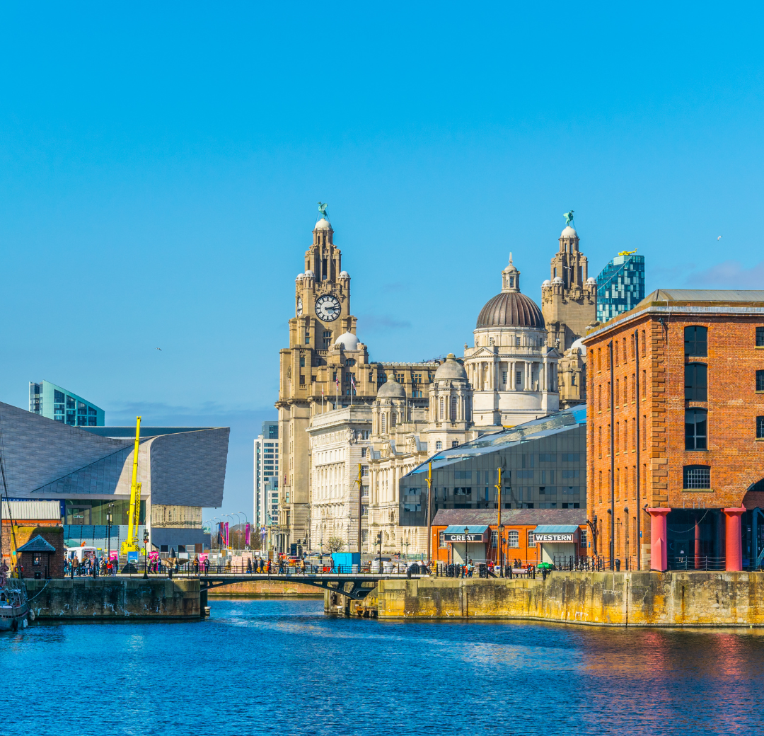 A photo of Liverpool city centre.
